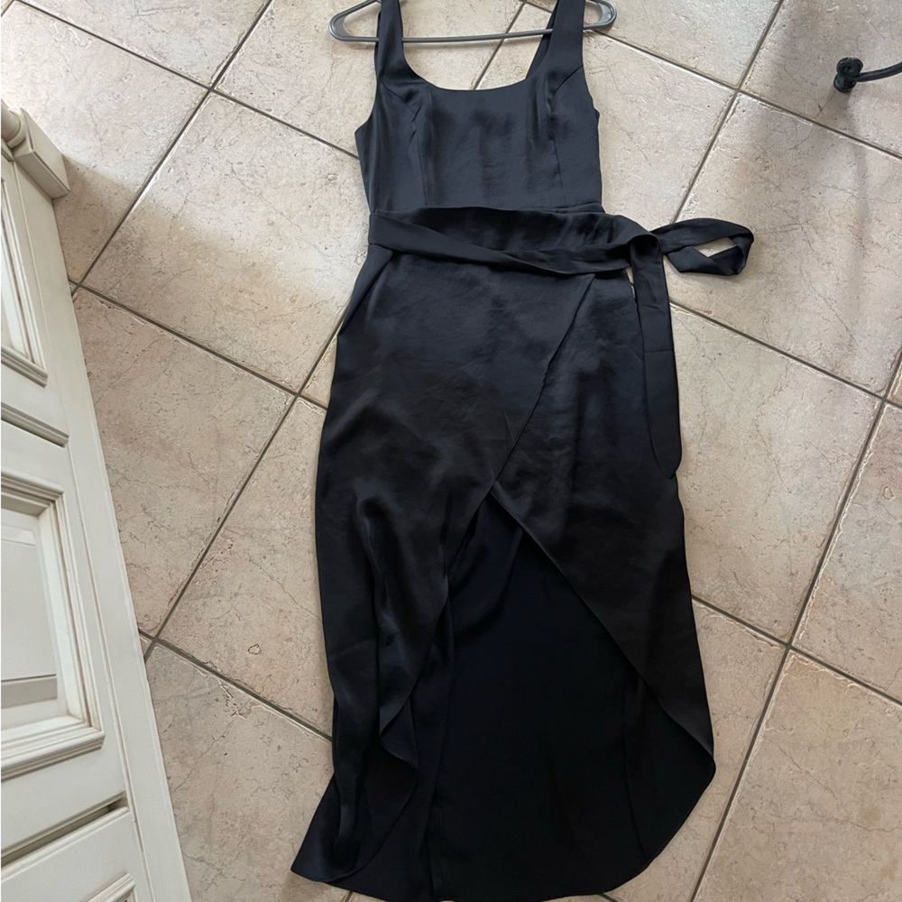 Saturn satin midi dress aritizia